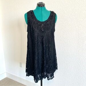 Pretty Angel Black Lace Mini Dress (P1)